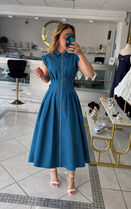 Teal Midi Dress