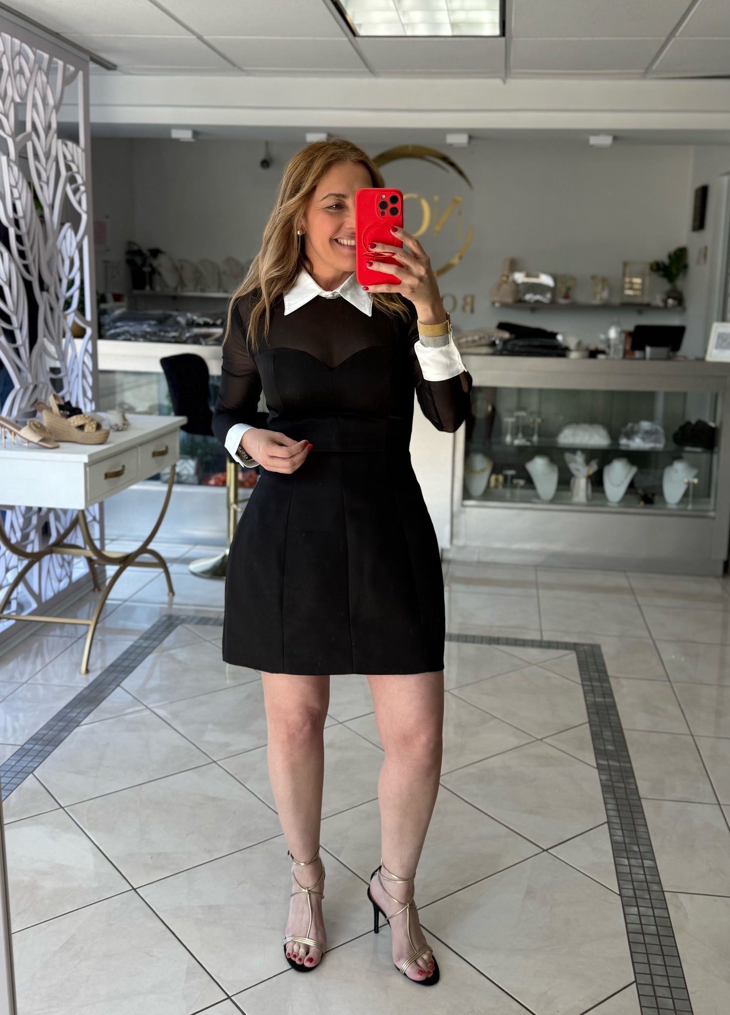 Collared short dress