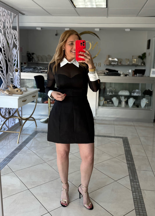 Collared short dress