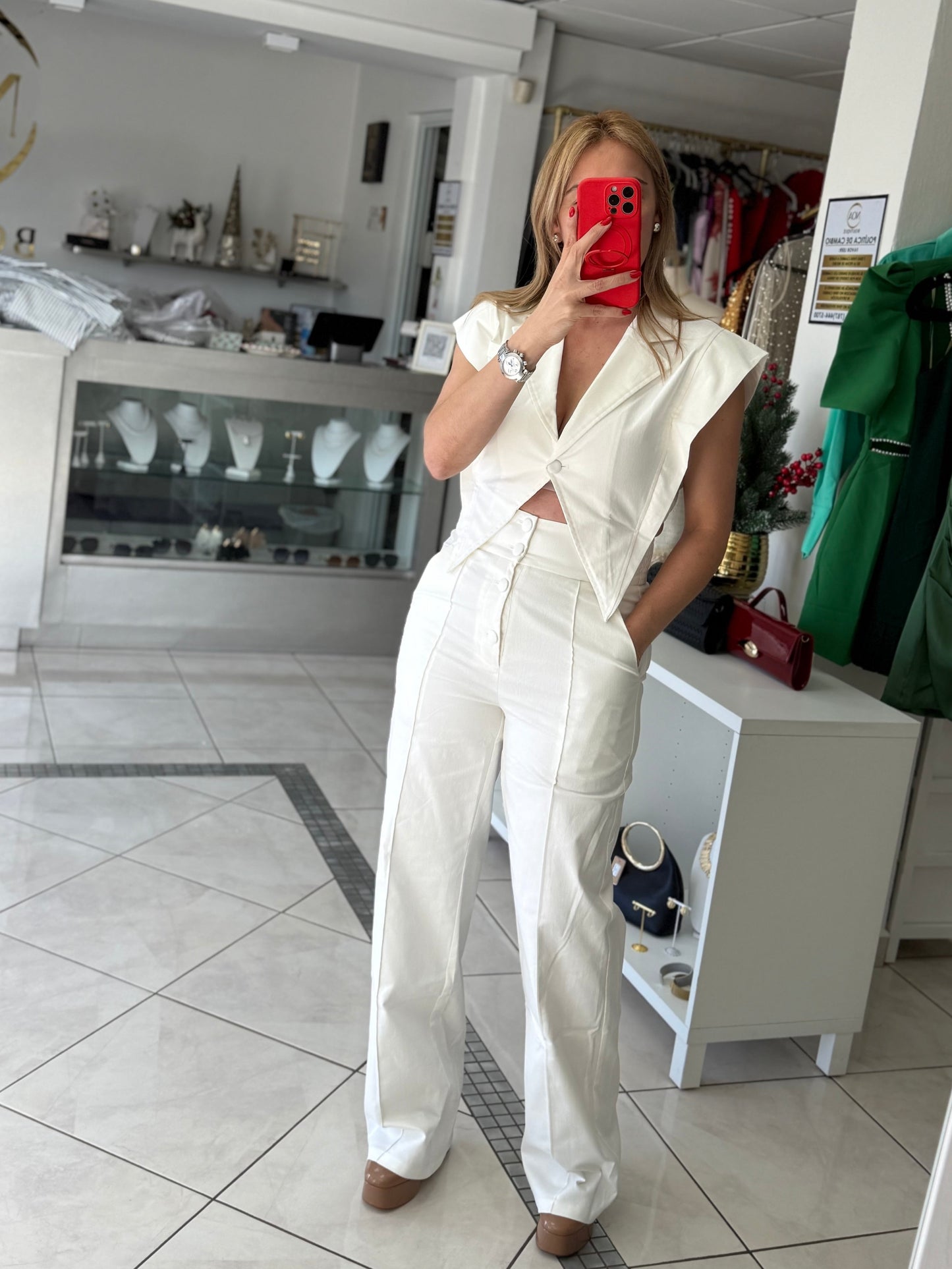 Galilea vest and pant set