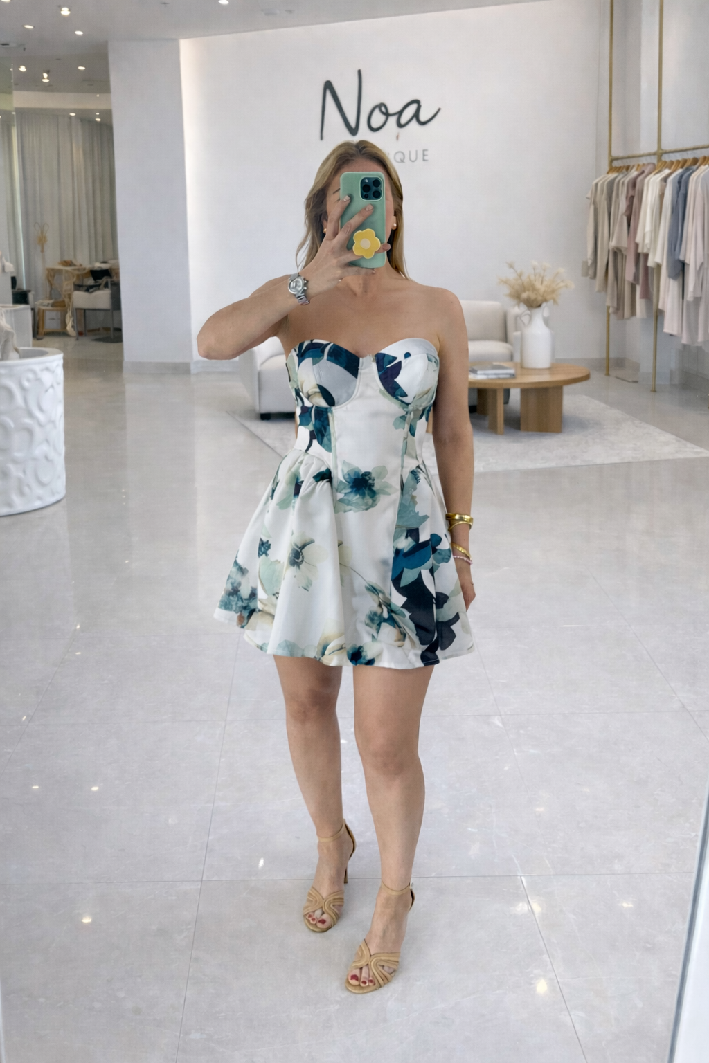 Bouquet corset dress