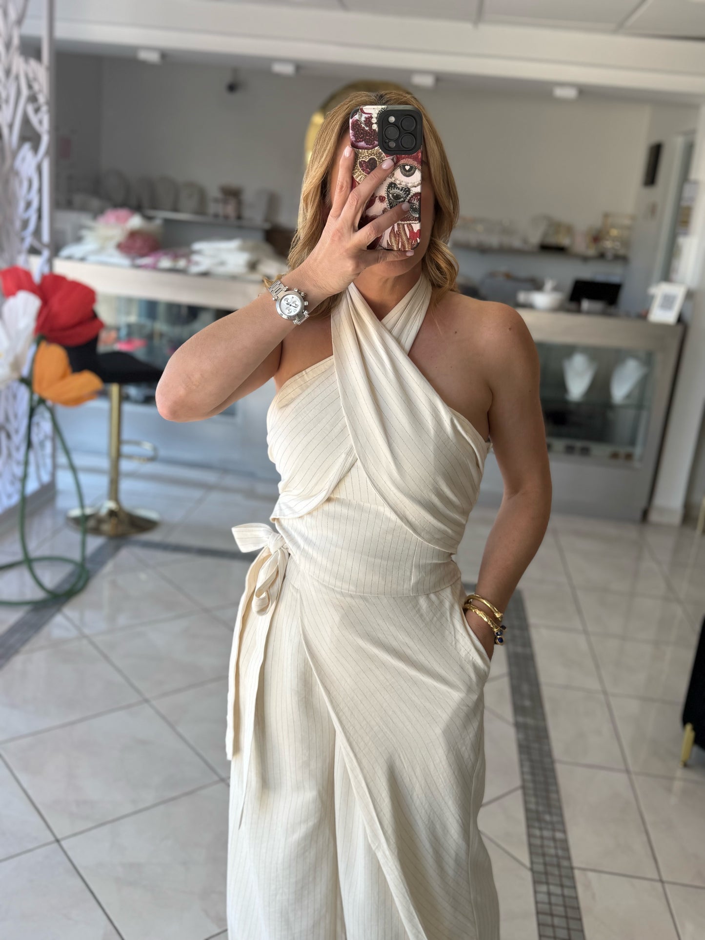 Pinstripes overlap set