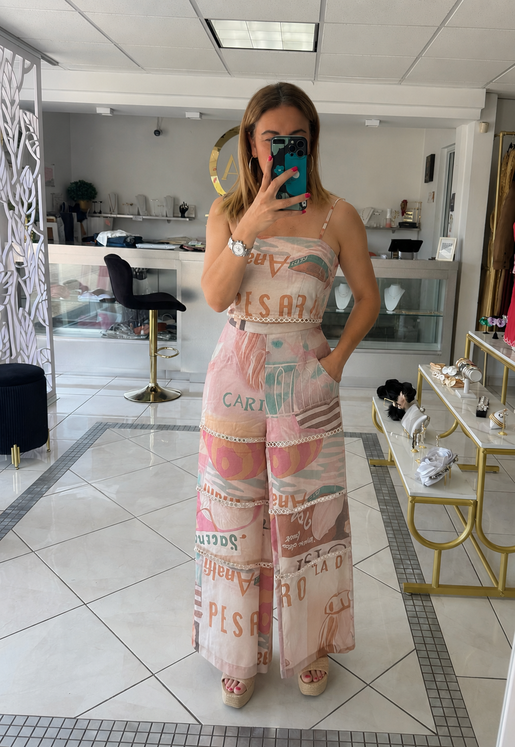 Italy Vibes pant set