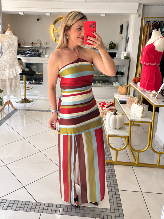 Stripe in motion dress