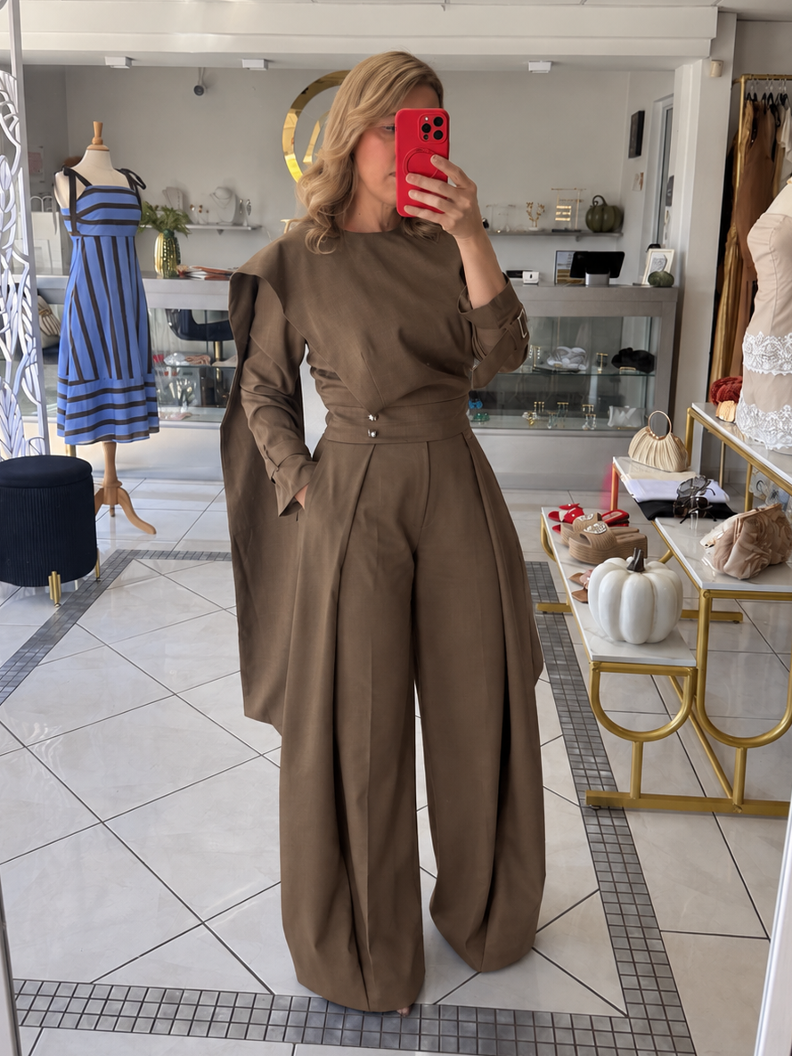 Wood brown pant
