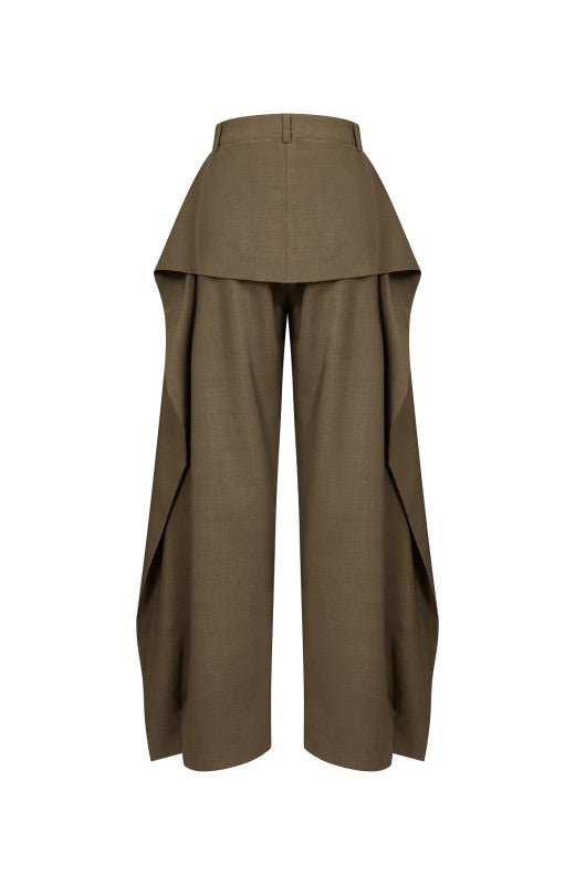 Wood brown pant