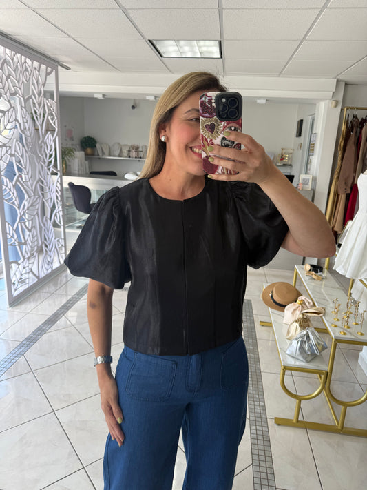 Fara puff sleeve top