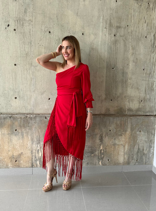 Diana Midi fringe Dress