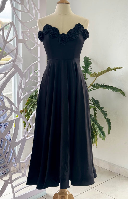 Rosas Noir Dress