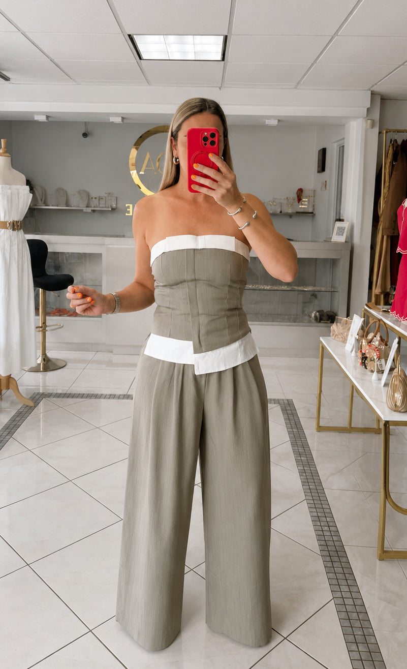 Olive Pant Set