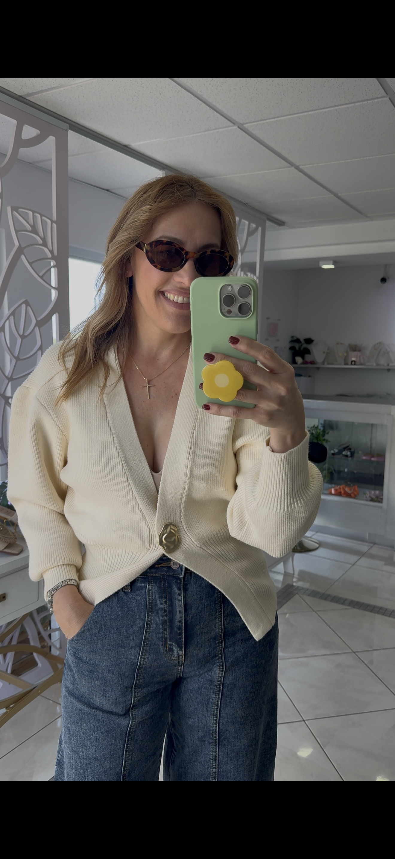 Golden touch cardigan