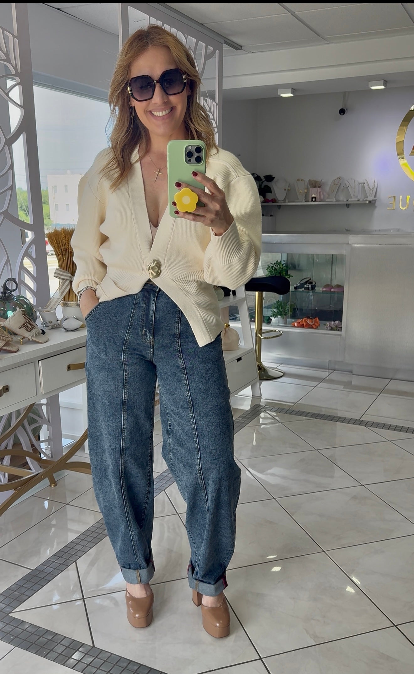 Golden touch cardigan