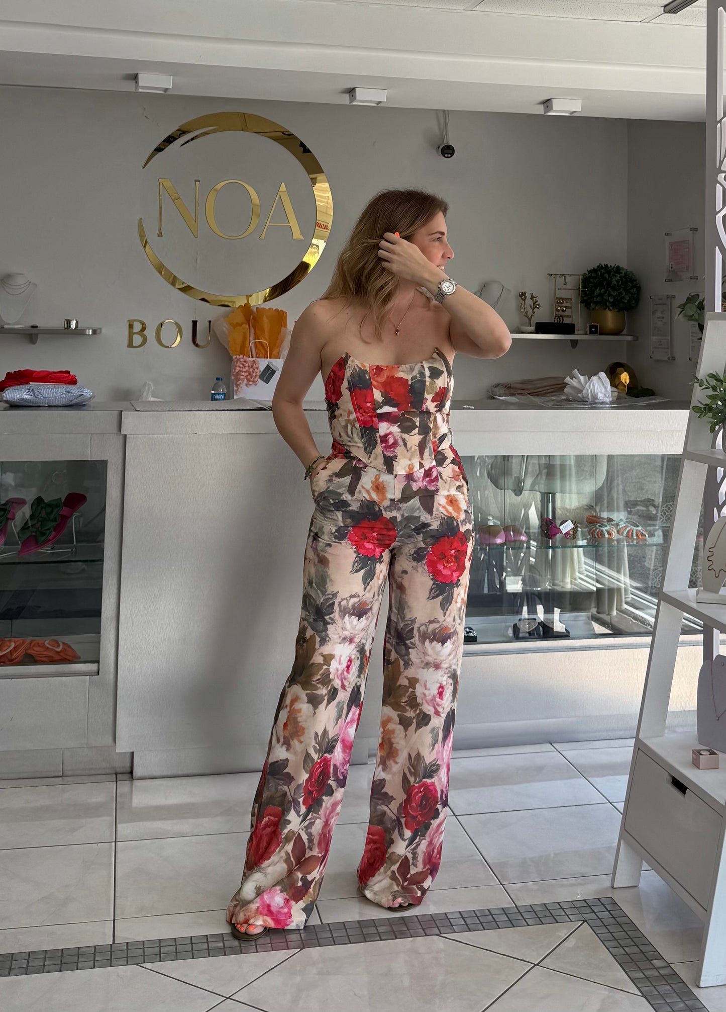 Romantic garden bustier set