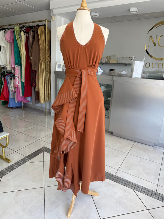 Terracota Ruffle Dress