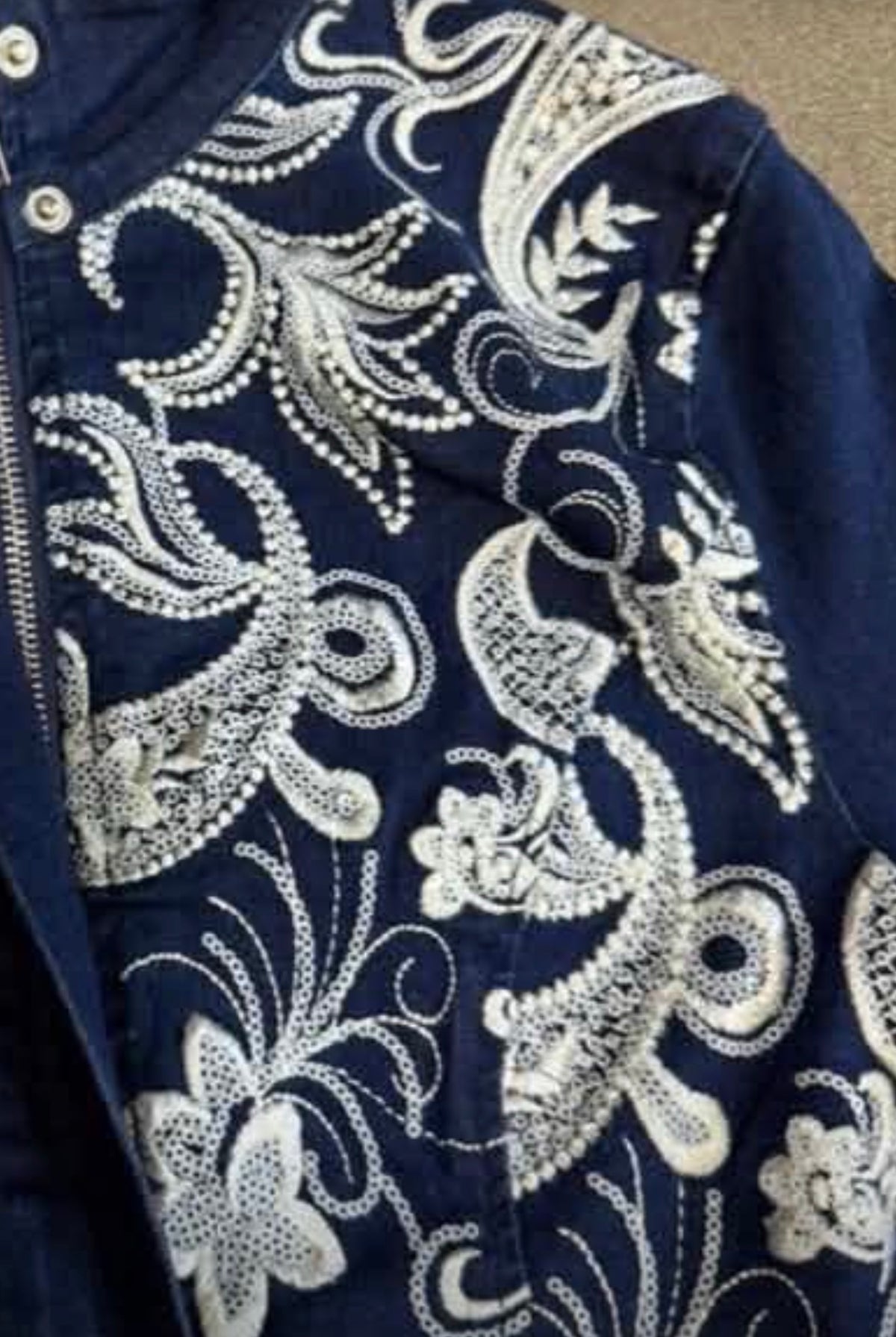 Embroidery denim set