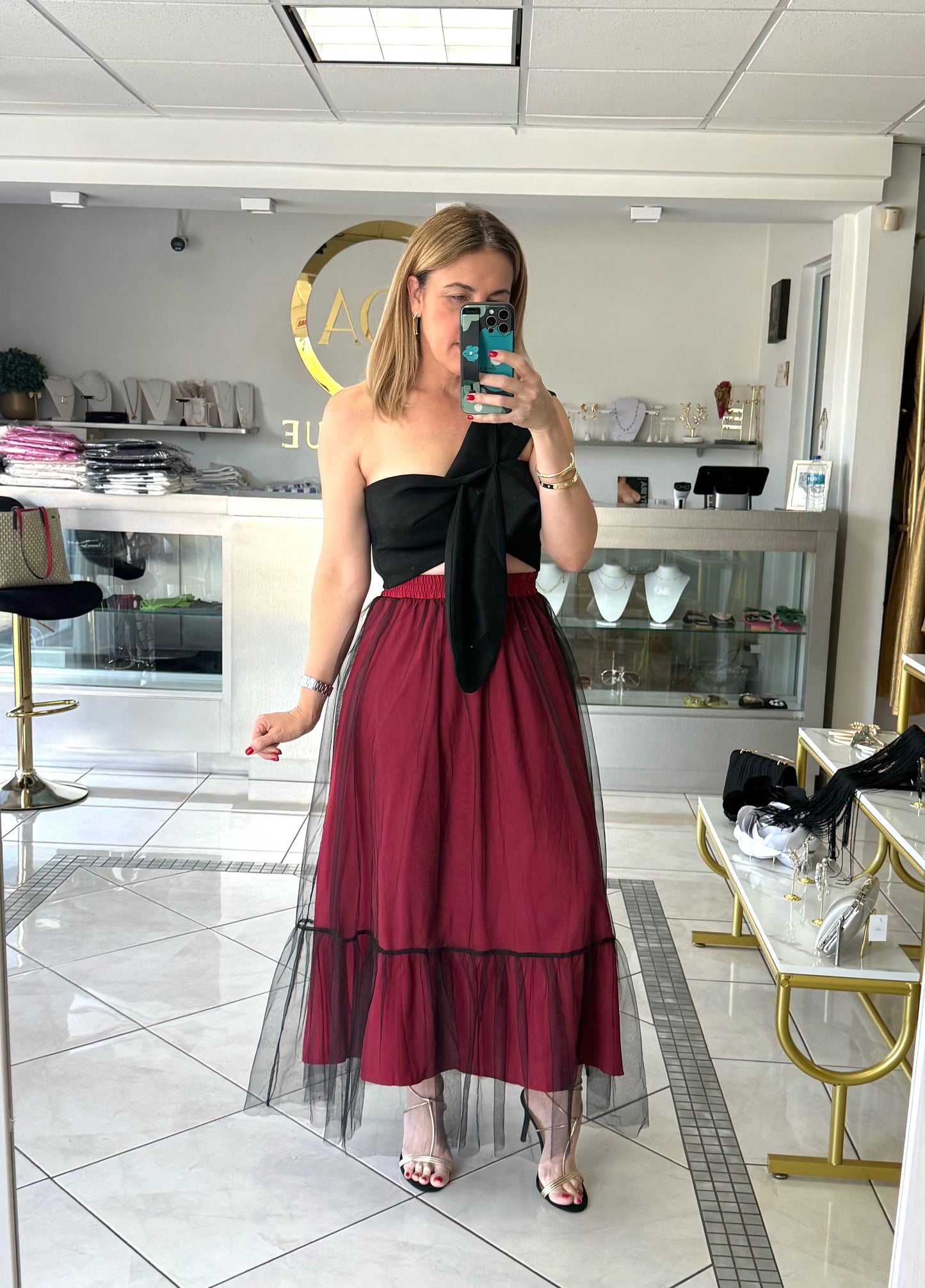 Burgundy Dream Skirt