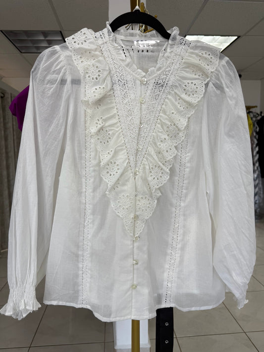 Embroidery boho top