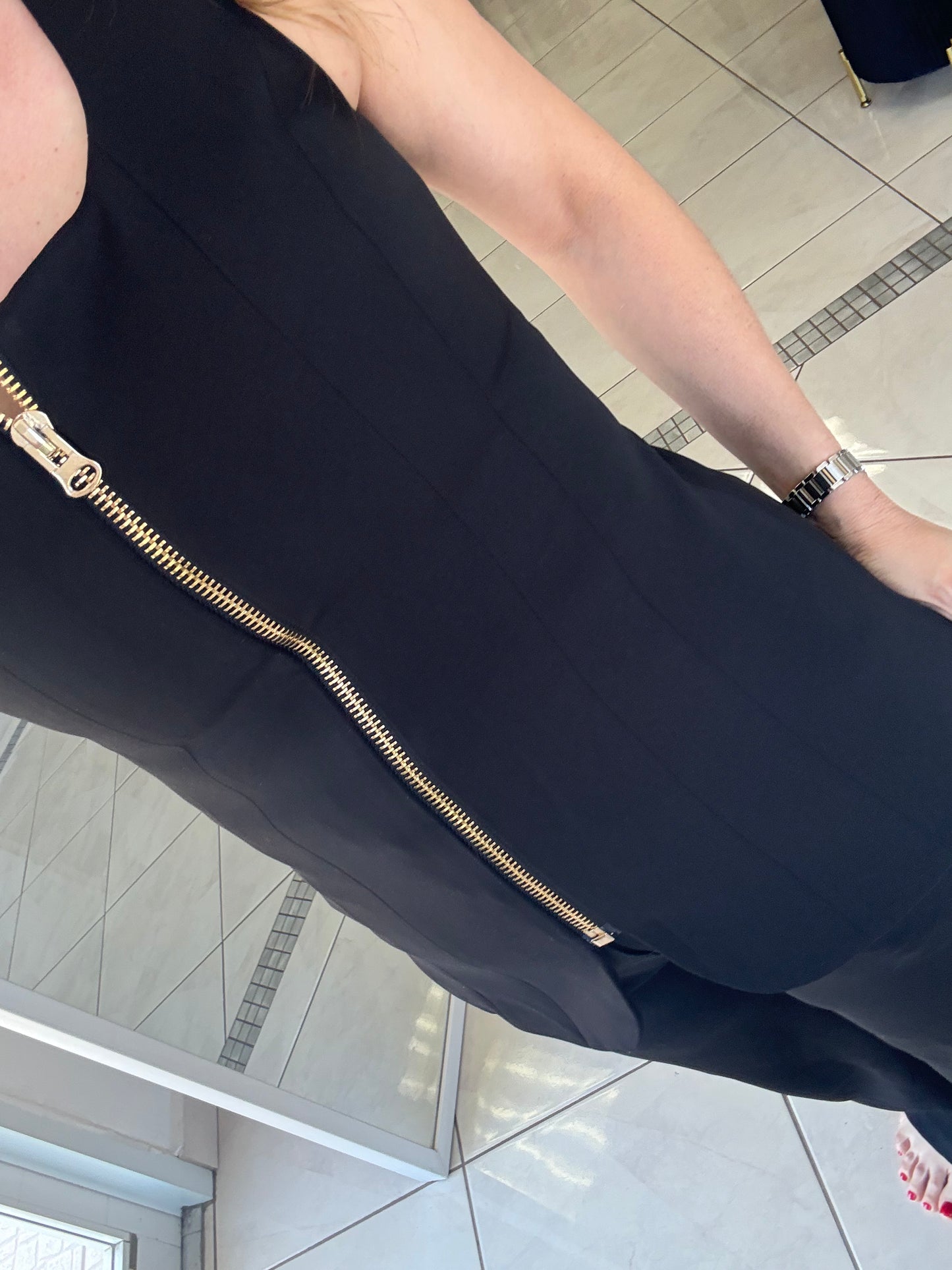 Zipper detail pant set