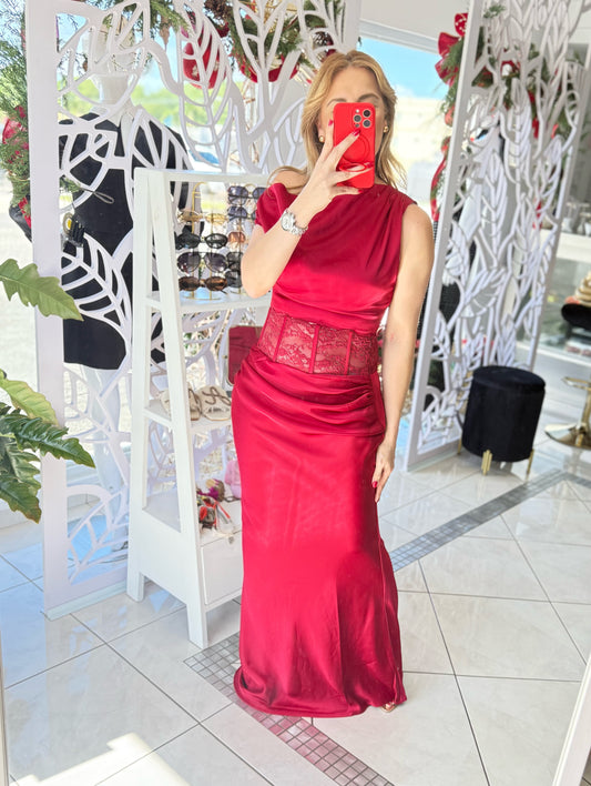 Lace detail  skirt set