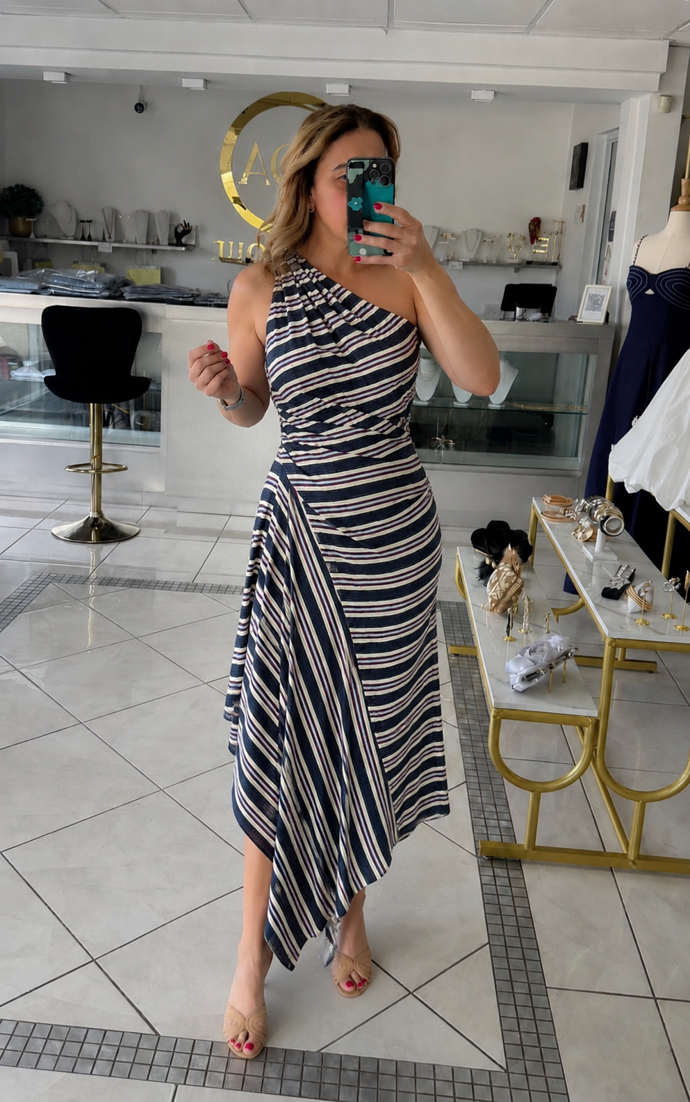 Midnight Stripes Dress