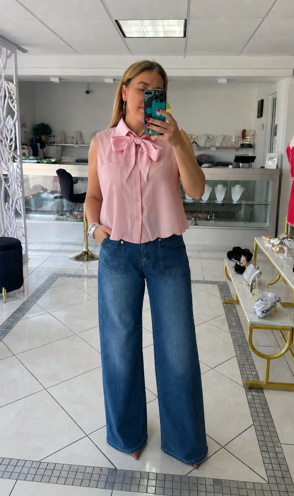 Pink Whisper Blouse