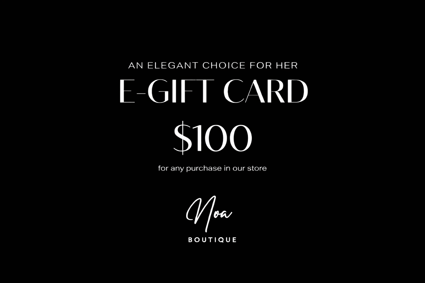 Noa E-Gift Card