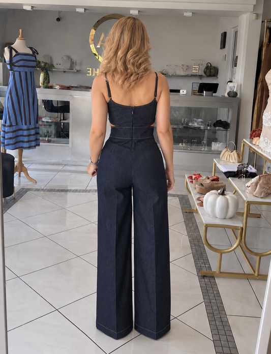 Alaia denim jumpsuit