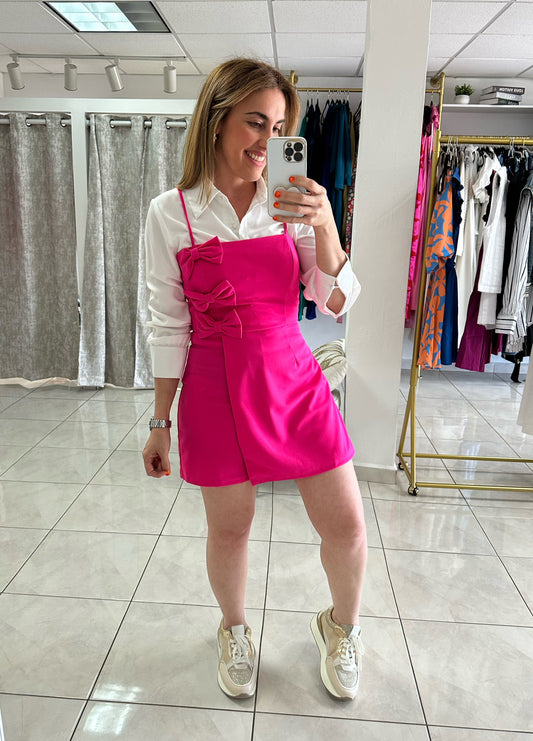 Bow Pink Romper