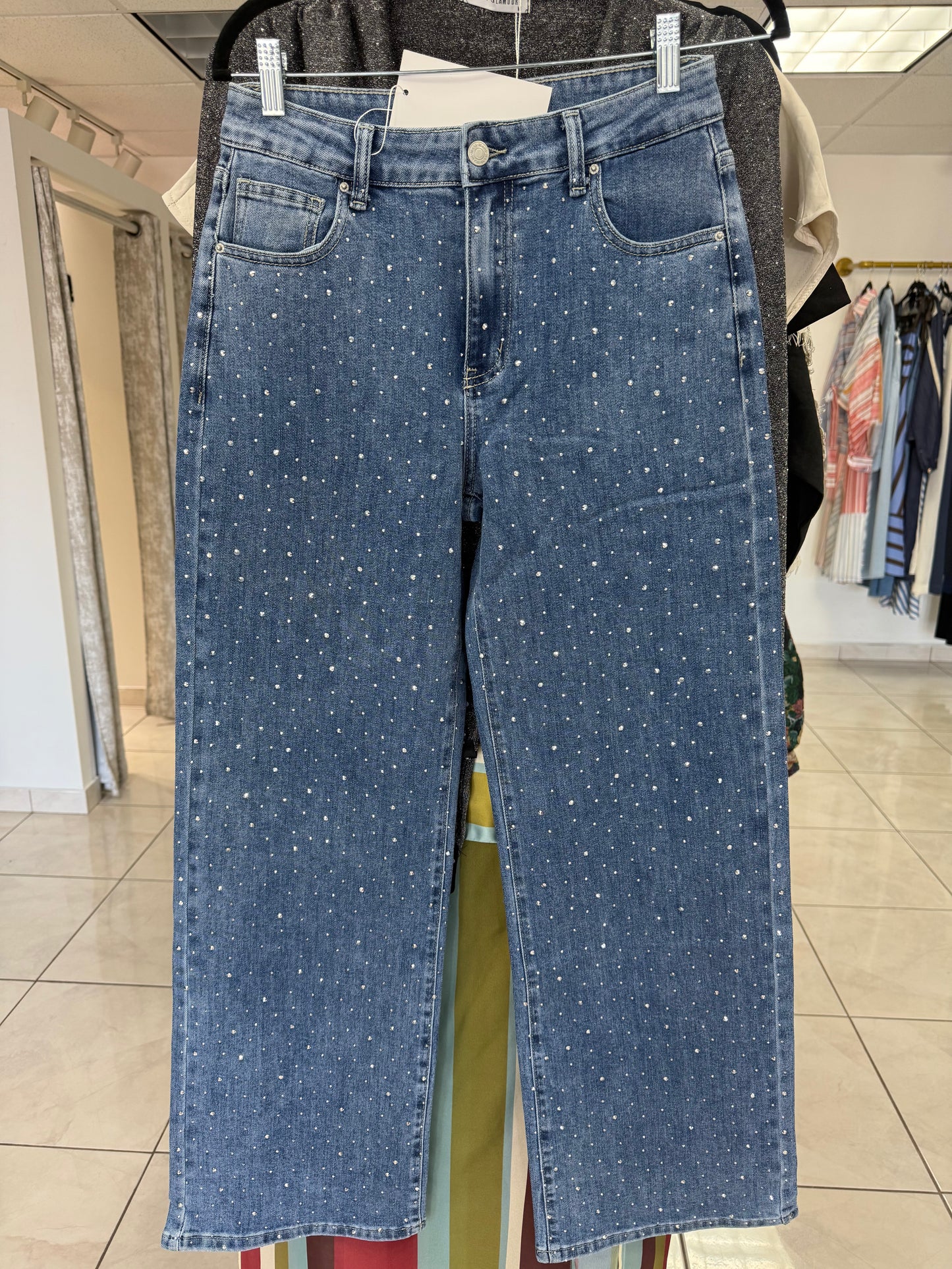 Rhinestone denim