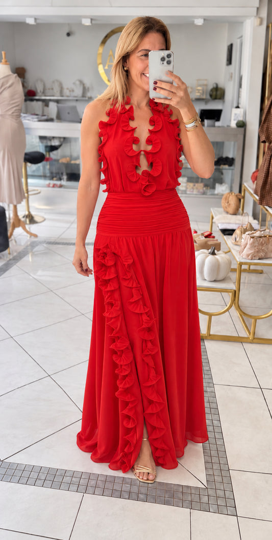 Vanderbilt  red dress