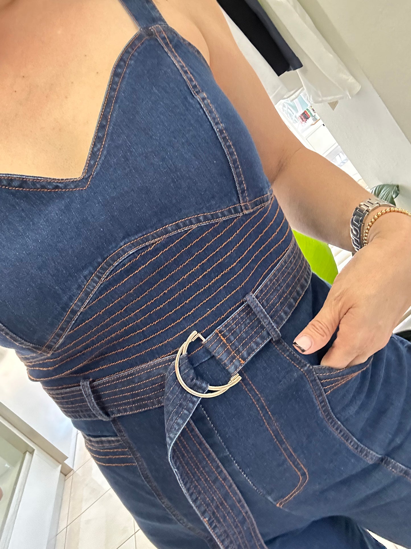 Hazel denim jumpsuit